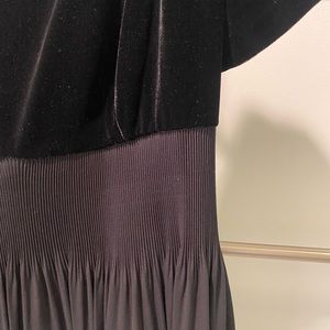 Vivienne Tam for Bergdorf Goodman, crepe and velvet cocktail dress